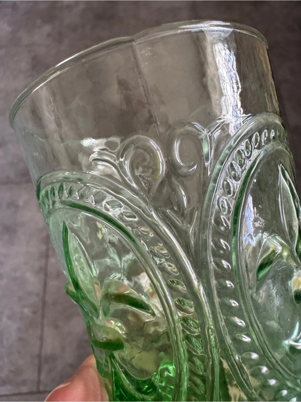 Anthropologie Fleur-de-Lis Tumbler